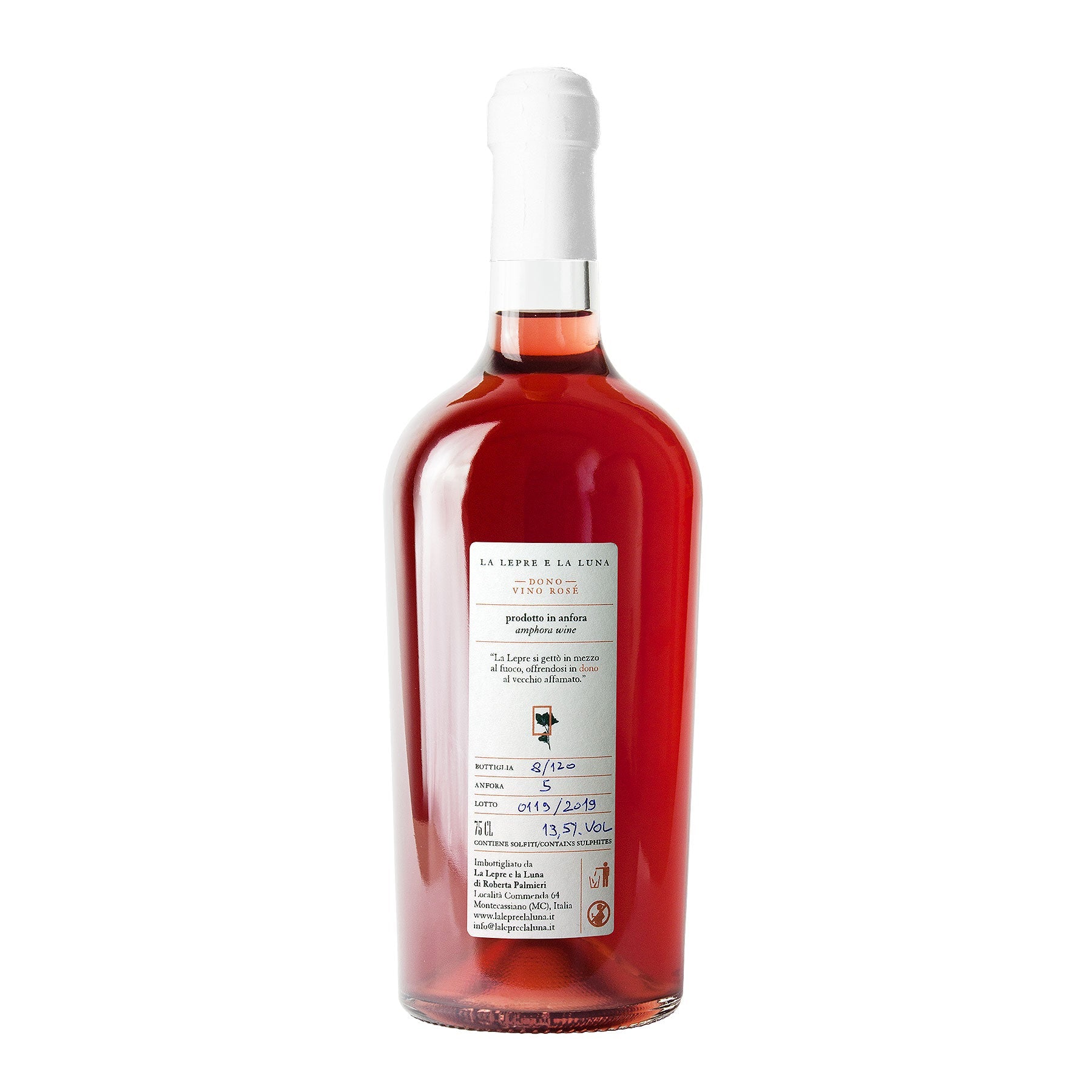 DONO - Rosé — 100% unico uvaggio autoctono a bacca nera La lepre e la Luna