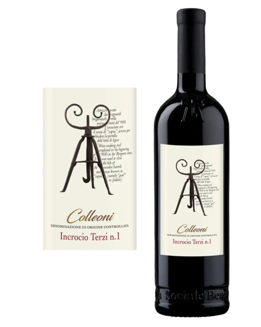 TERRE DEL COLLEONI INCROCIO TERZI N°1 DOC - 2021 Cantina Bergamasca