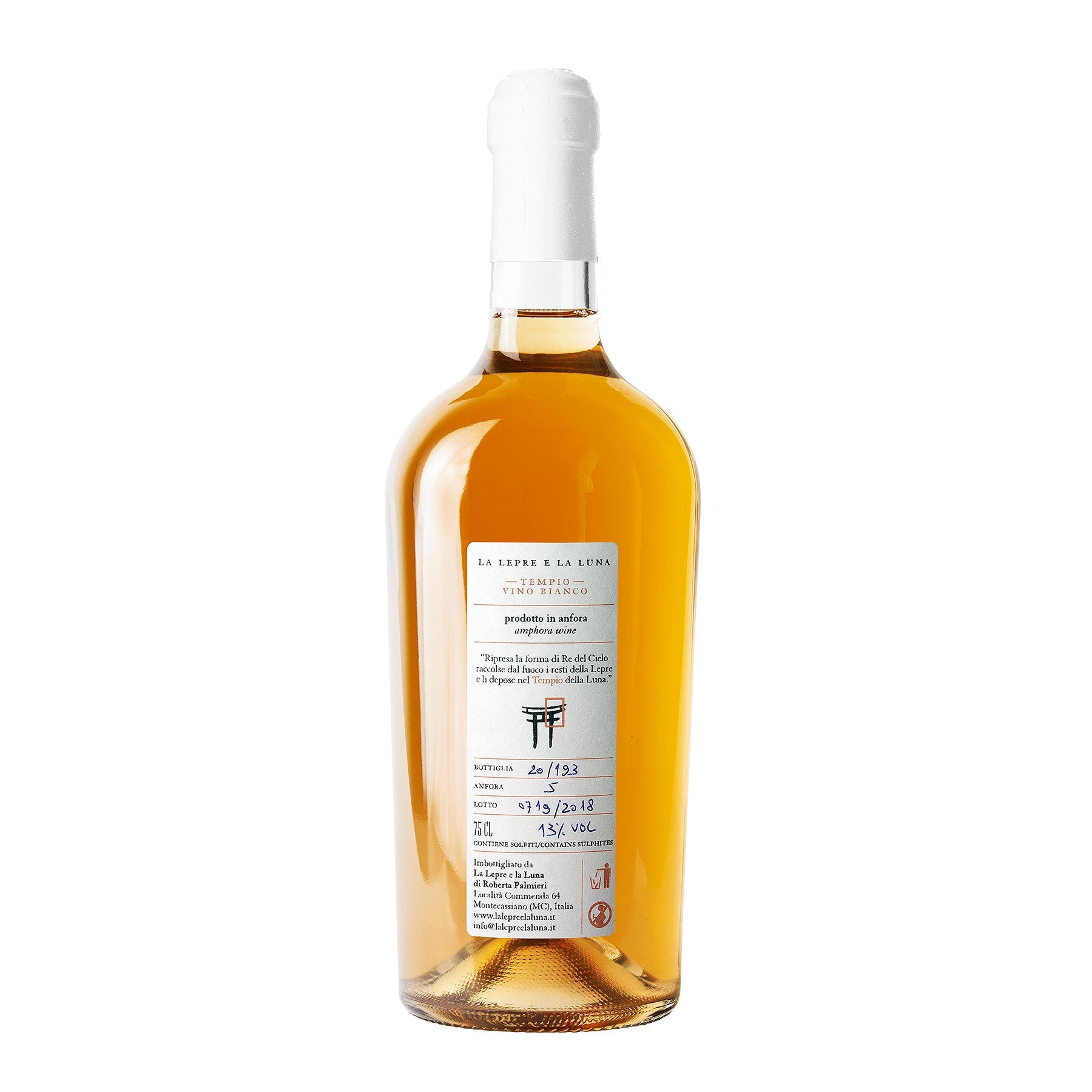 TEMPIO - Bianco — Blend di uvaggi autoctoni a bacca bianca (unica vinificazione) La lepre e la Luna