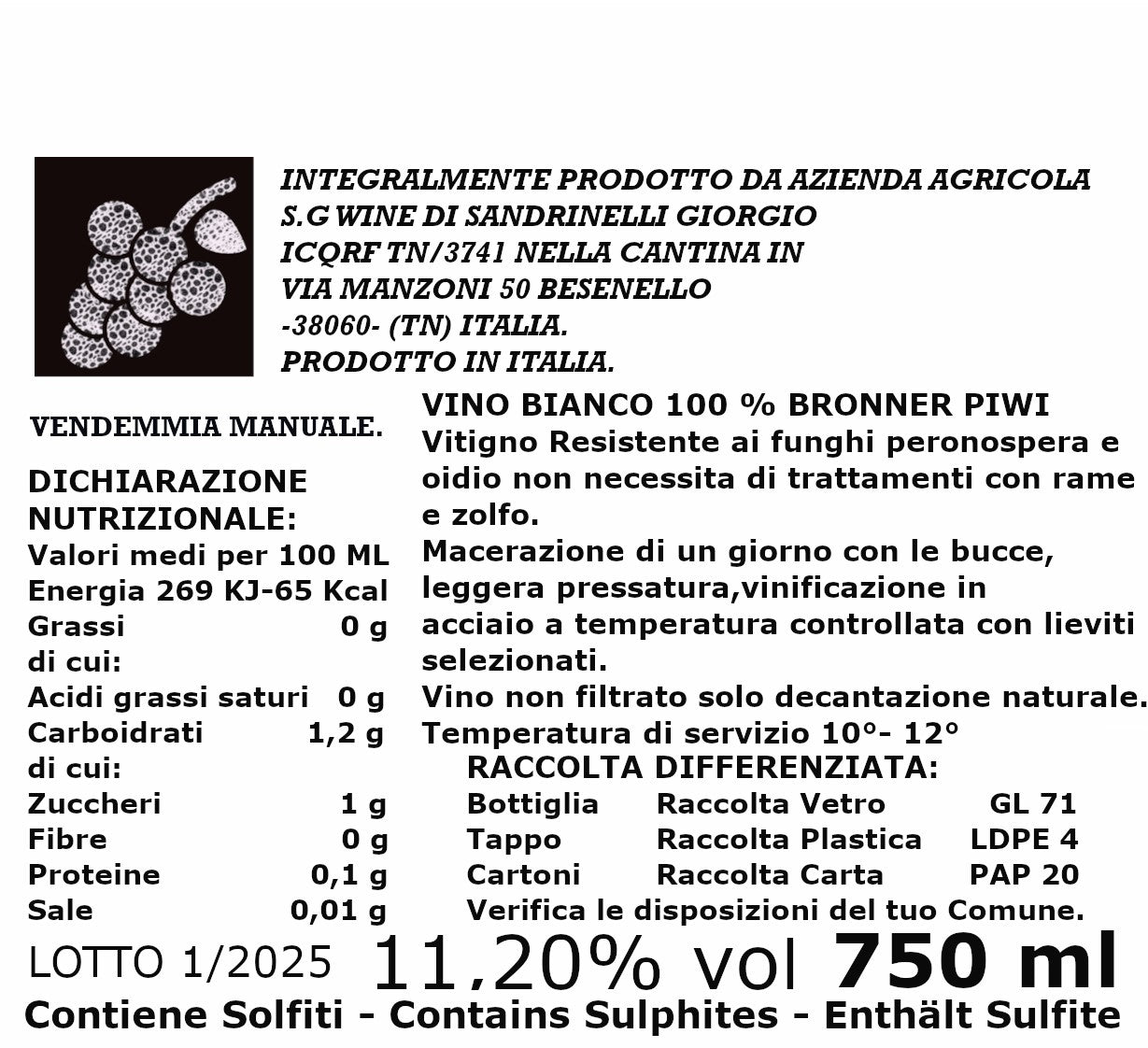 Passion - bianco Bronner 2024